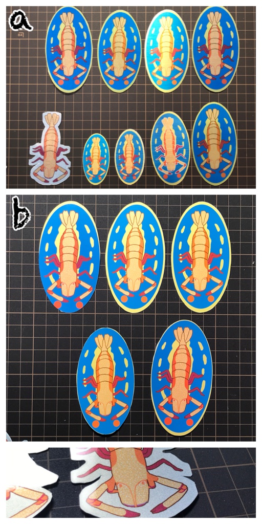 【訳あり】アオウミウシ・ウミウシカクレエビステッカーセット