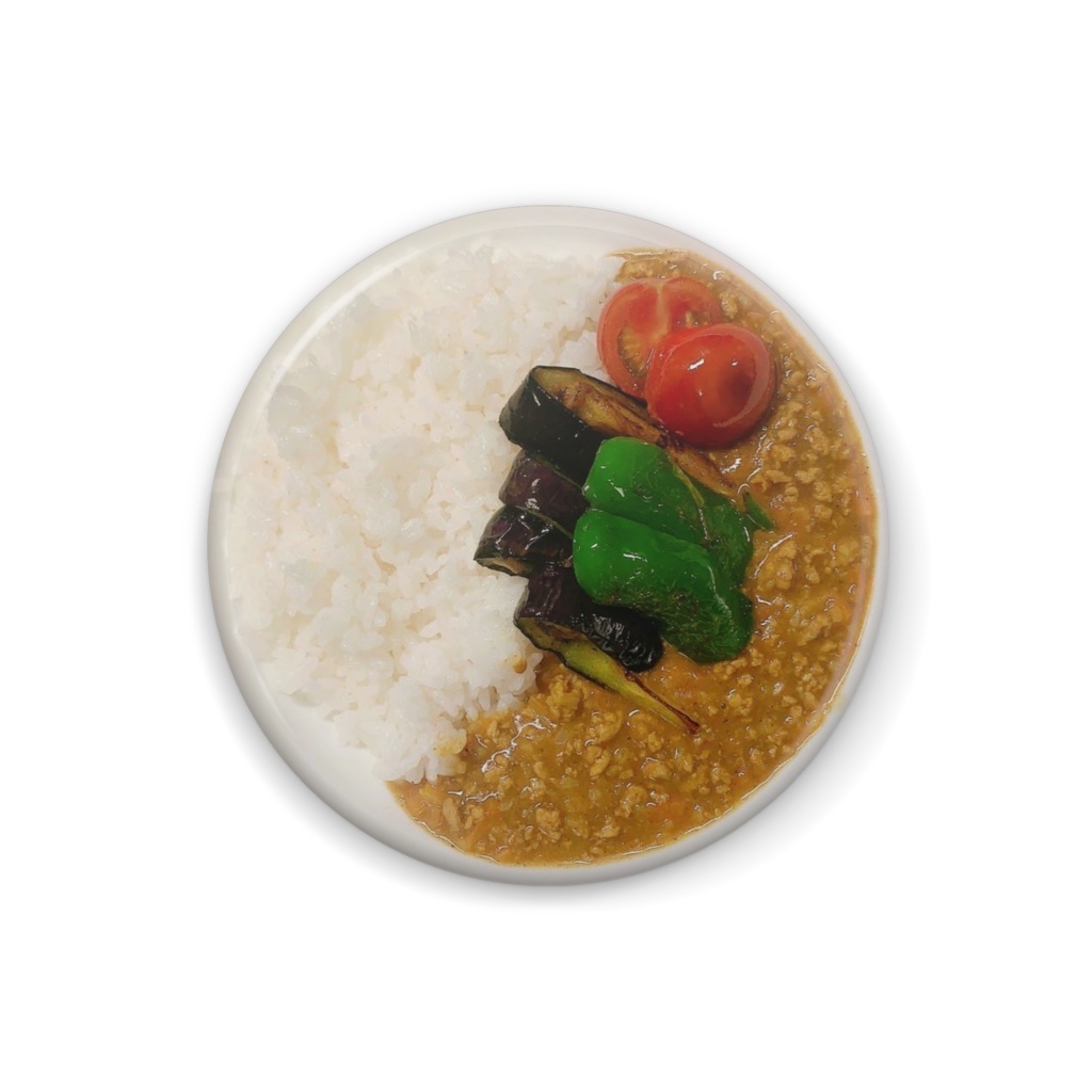 夏カレーの缶バッジ