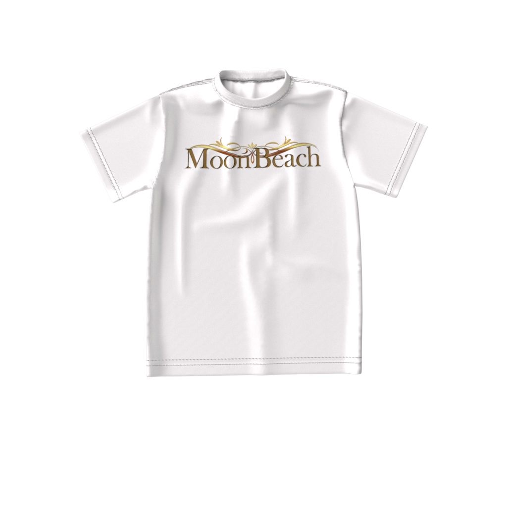 MoonBeach LOGO ビッグシルエットTシャツ 白 / 黒