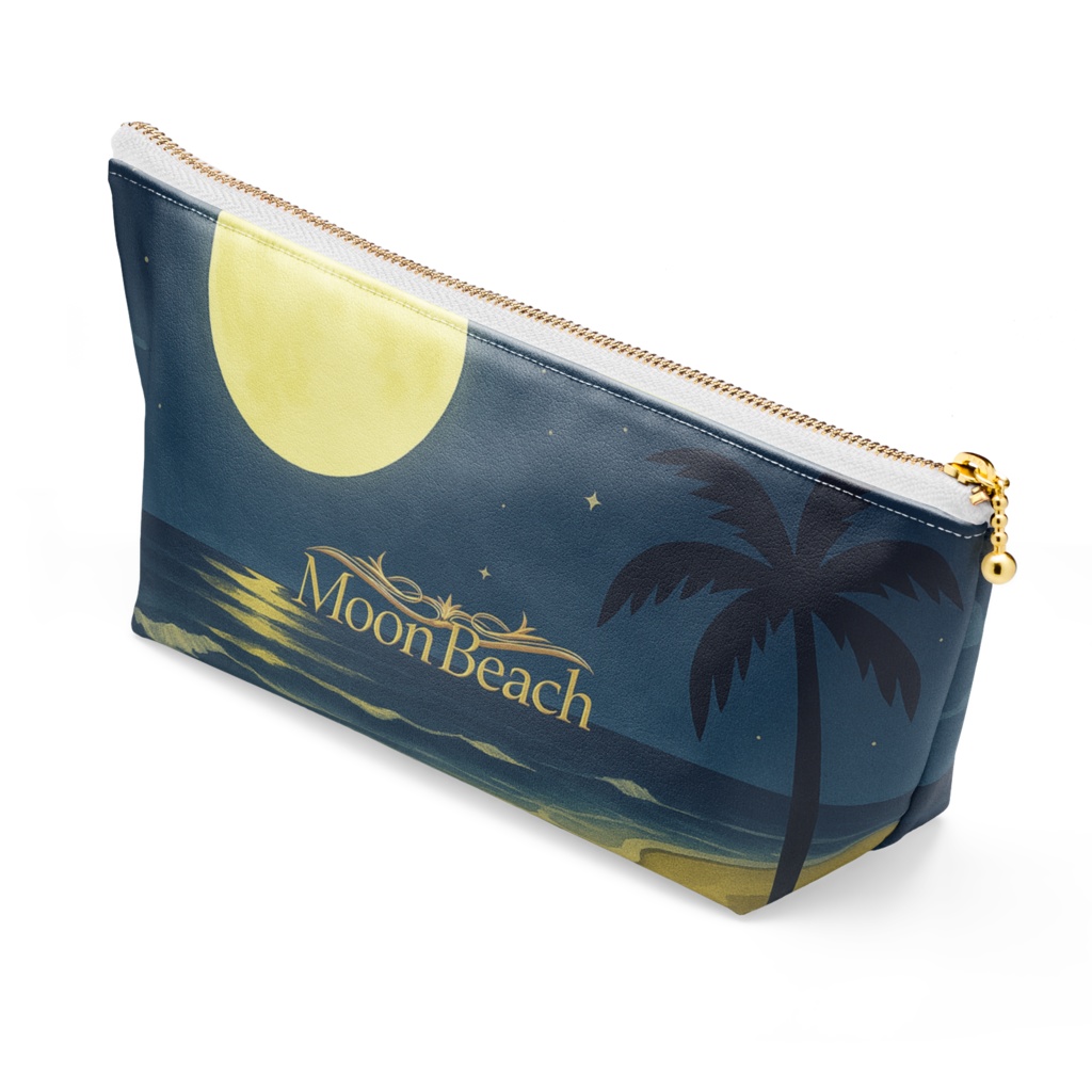 オリジナルポーチ(静かな波と月明かりを閉じ込めて)