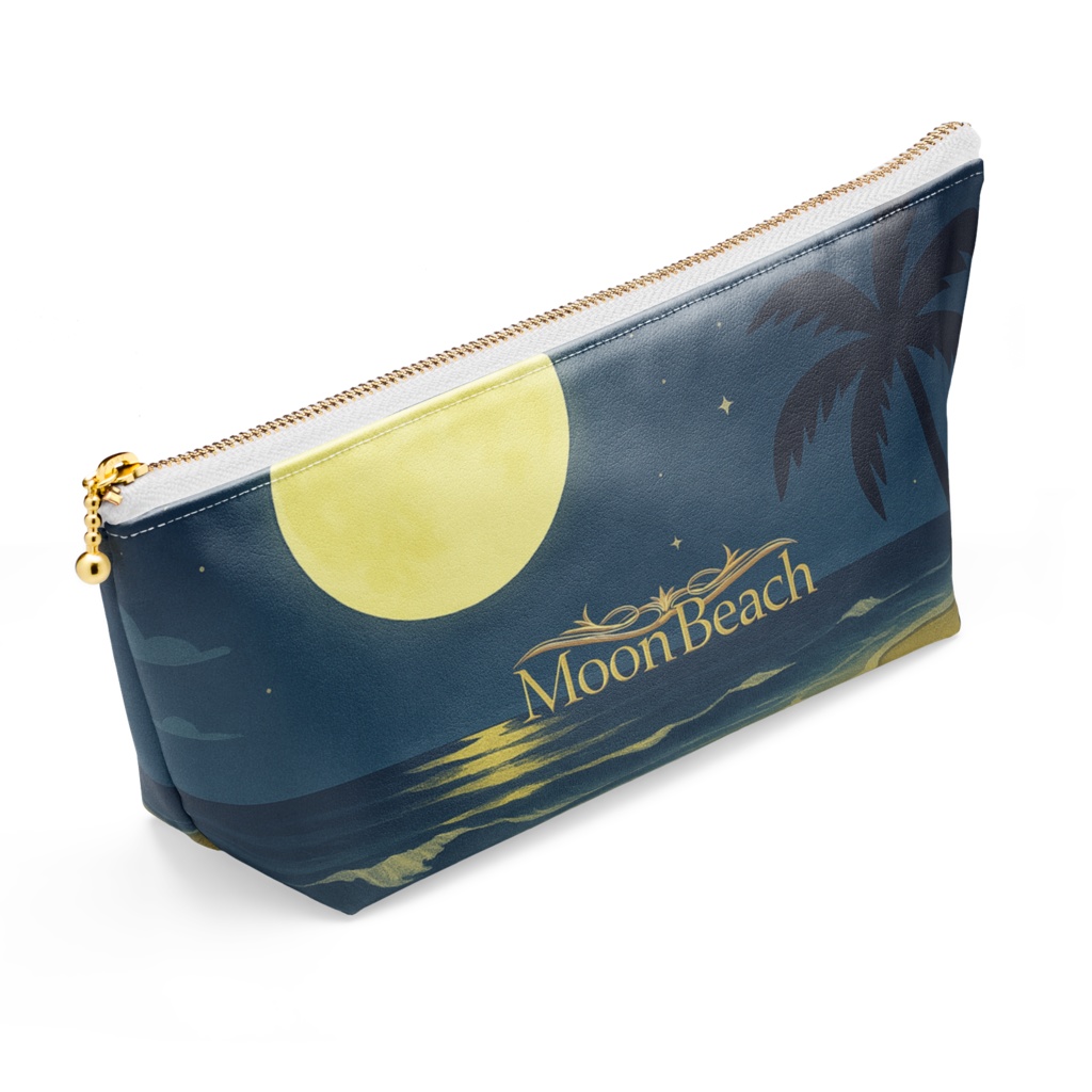 オリジナルポーチ(静かな波と月明かりを閉じ込めて)