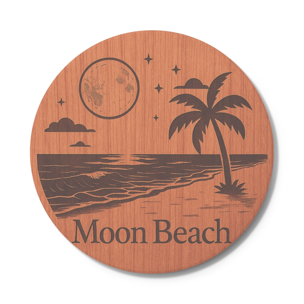 オリジナルコースター 丸形　自然のぬくもりをそのままに。