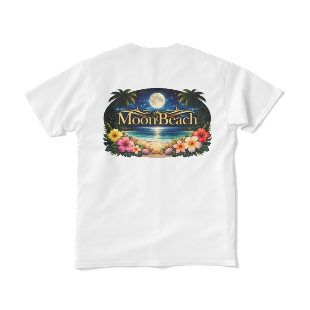 MoonBeach 両面プリント Tシャツ