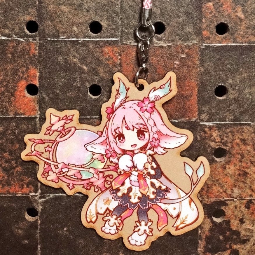 ルルゥ_木製キーホルダー