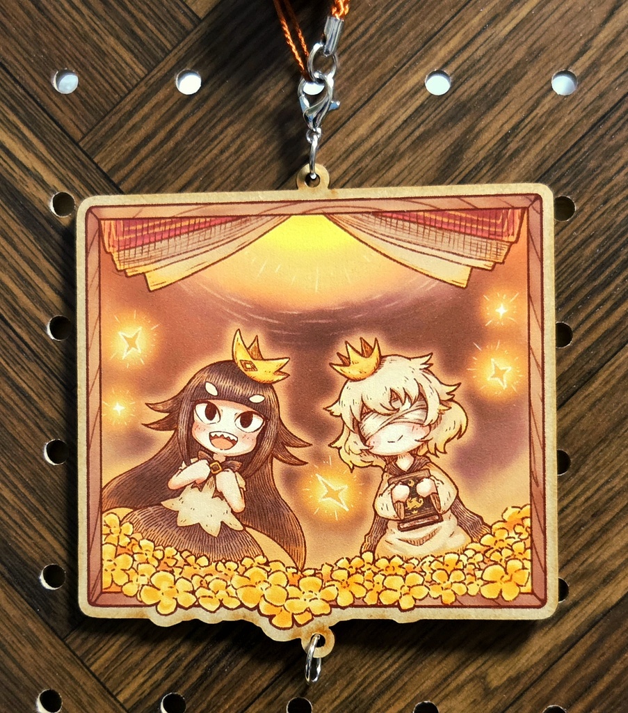 嘘つき姫_同人木製ストラップ