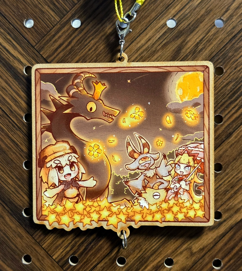 わるい王様_同人木製ストラップ