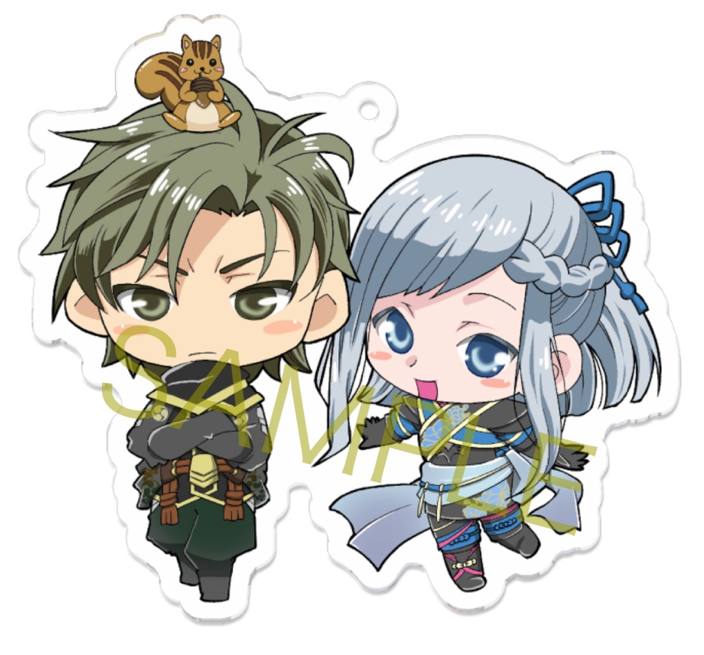 半蔵様と槐ぷりぷりアクリルキーホルダー