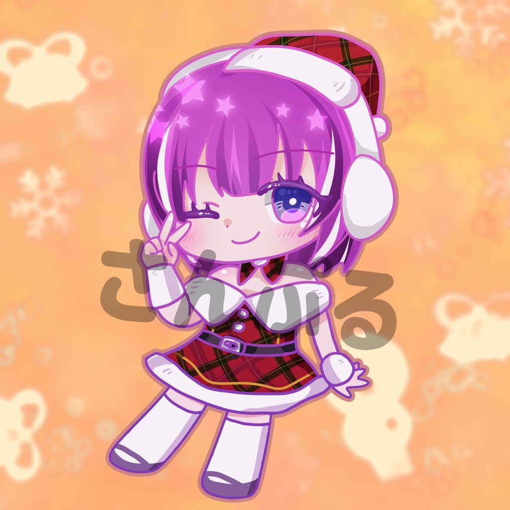 【受注】サンタミニらみキーホルダー