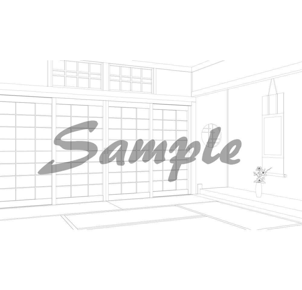 【背景素材】和室