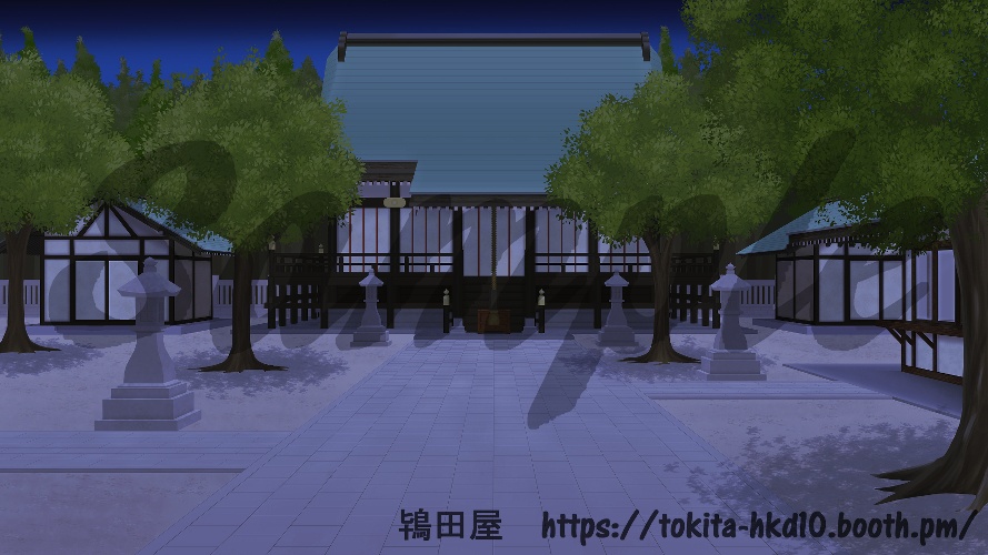 【背景イラスト】神社(差分有)