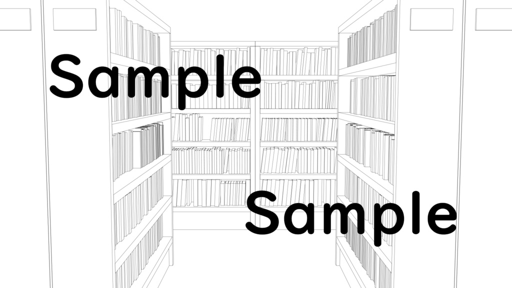 【背景素材】図書館