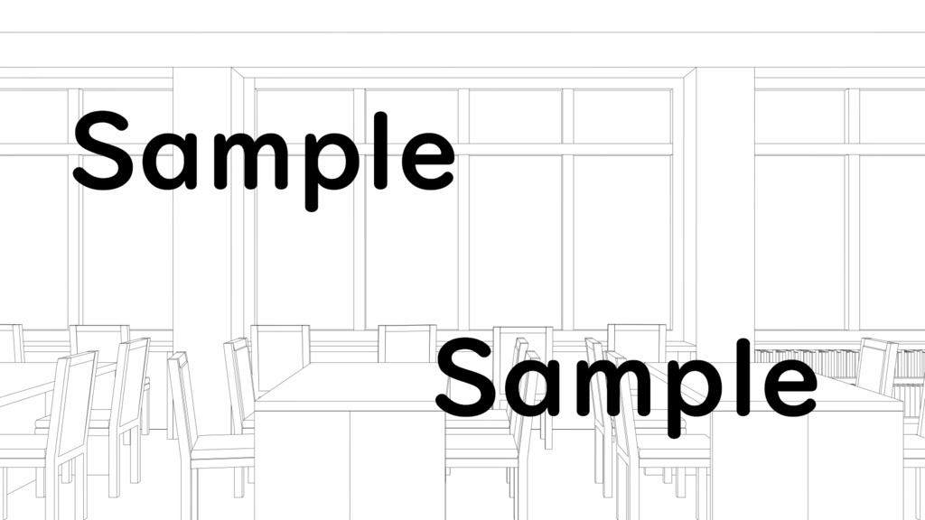 【背景素材】図書館
