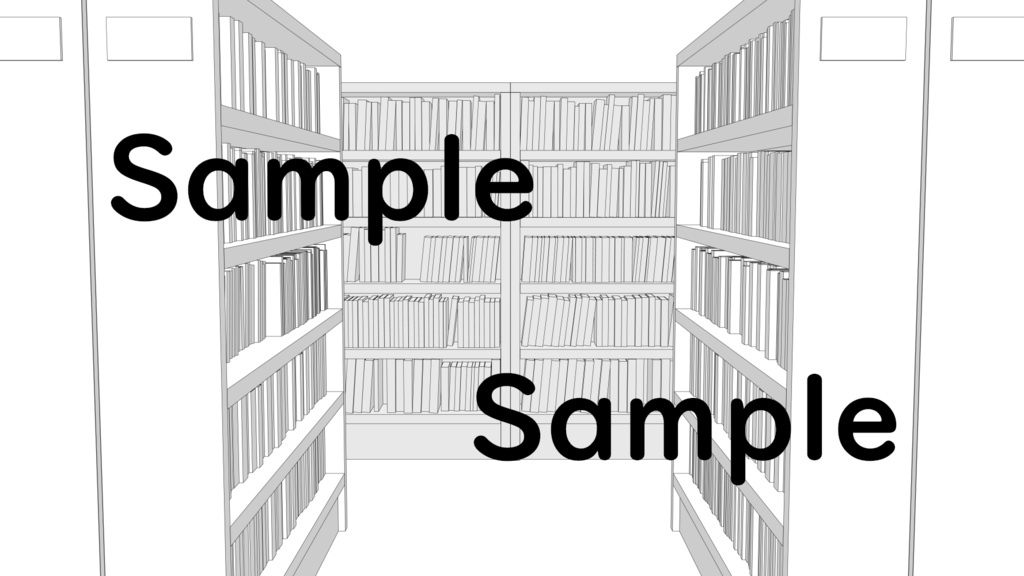 【背景素材】図書館