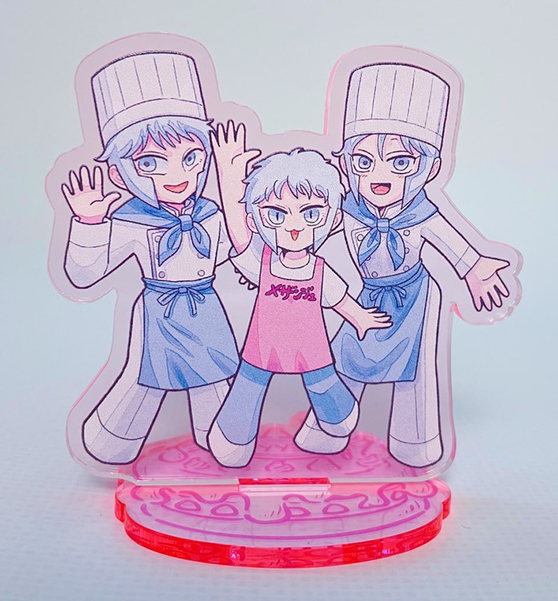 パティシエクダリ3兄弟のアクスタ(トリプルスイーツ)7cm蛍光ピンク