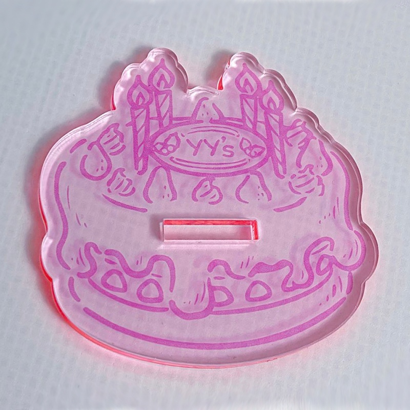 パティシエクダリ3兄弟のアクスタ(トリプルスイーツ)7cm蛍光ピンク