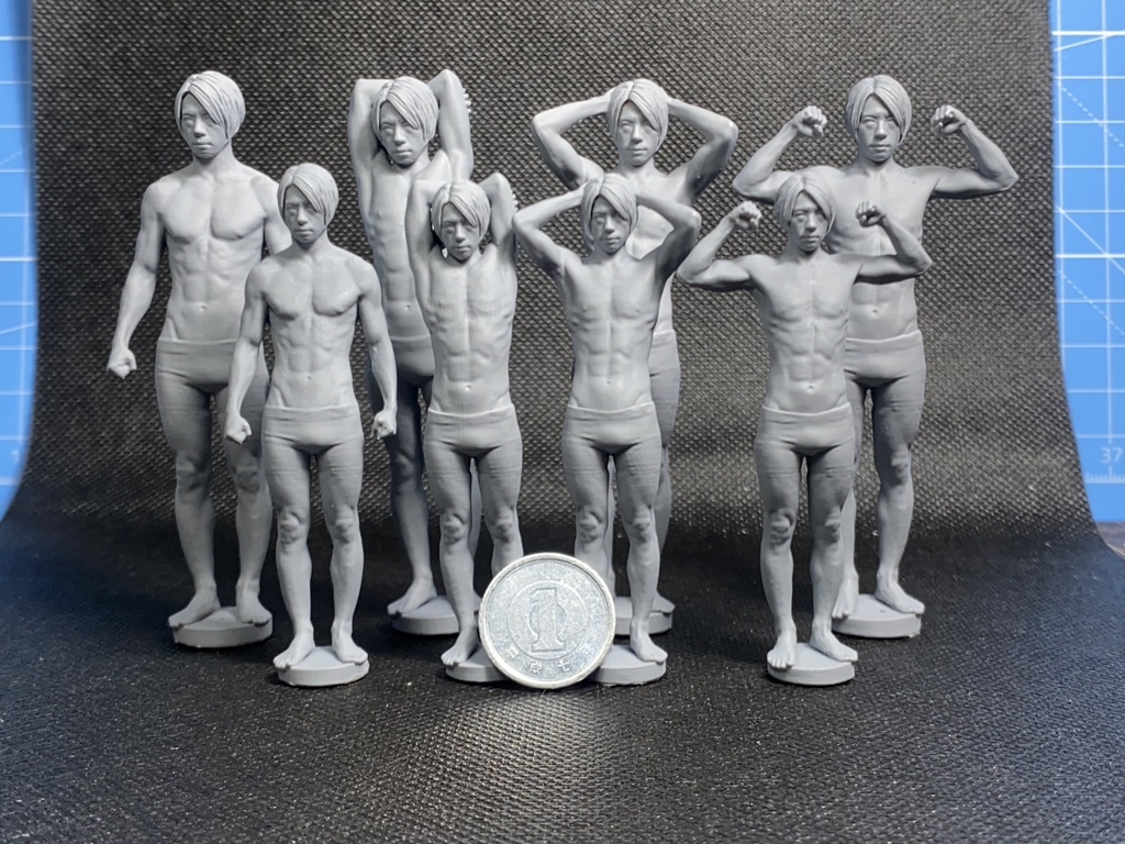 3Dスキャンフィギュア(全身4種セット)