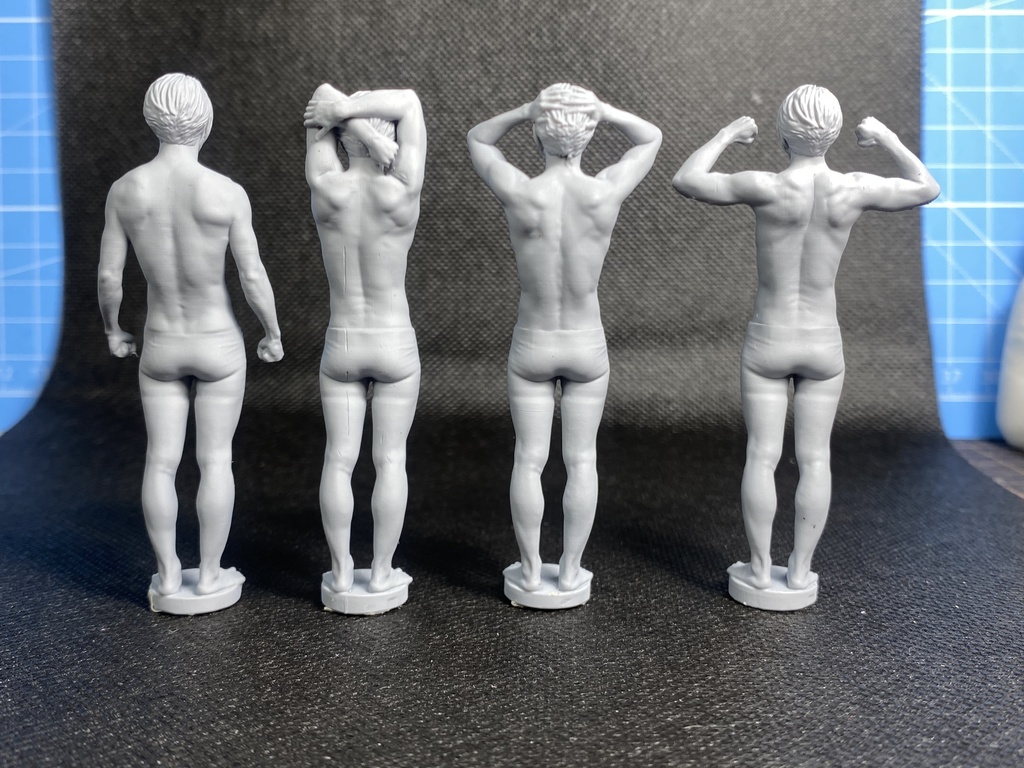 3Dスキャンフィギュア(全身4種セット)