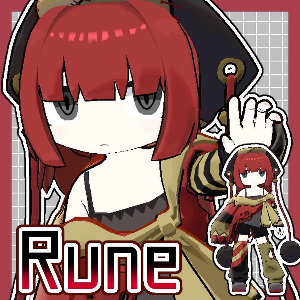 オリジナル3Dモデル【Rune】