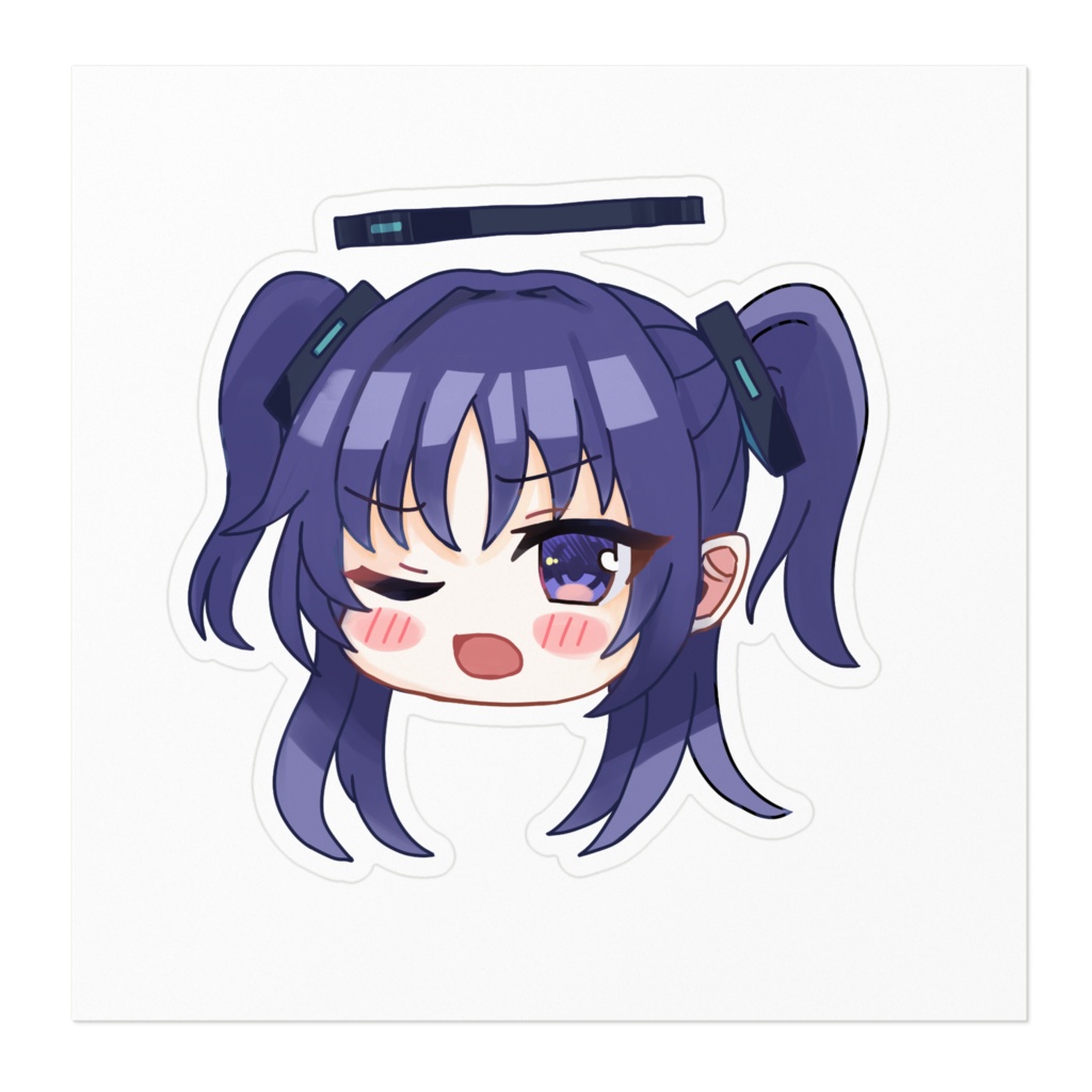 ユウカちゃんステッカー(しょうがないですねver)