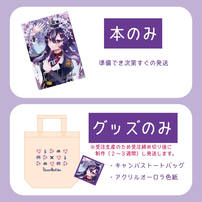 伊草ハルカイラスト合同誌「Dear Haruka」とグッズセット
