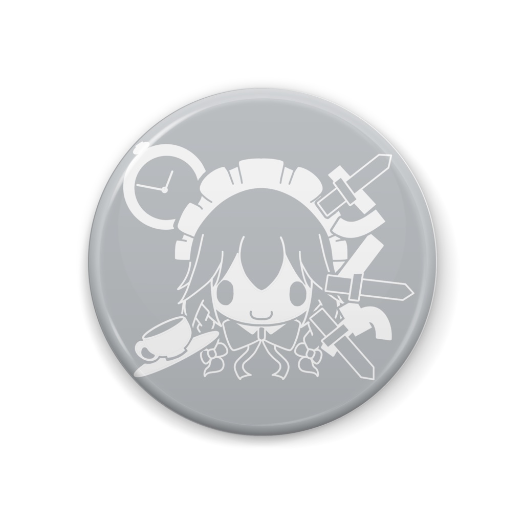 44mm 缶バッジ【十六夜咲夜】