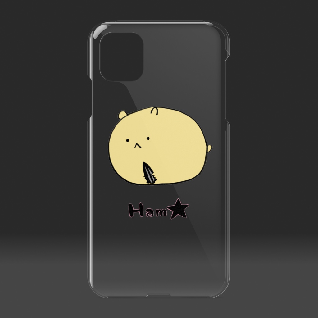 ゴールデンハム☆クリアiphoneケース