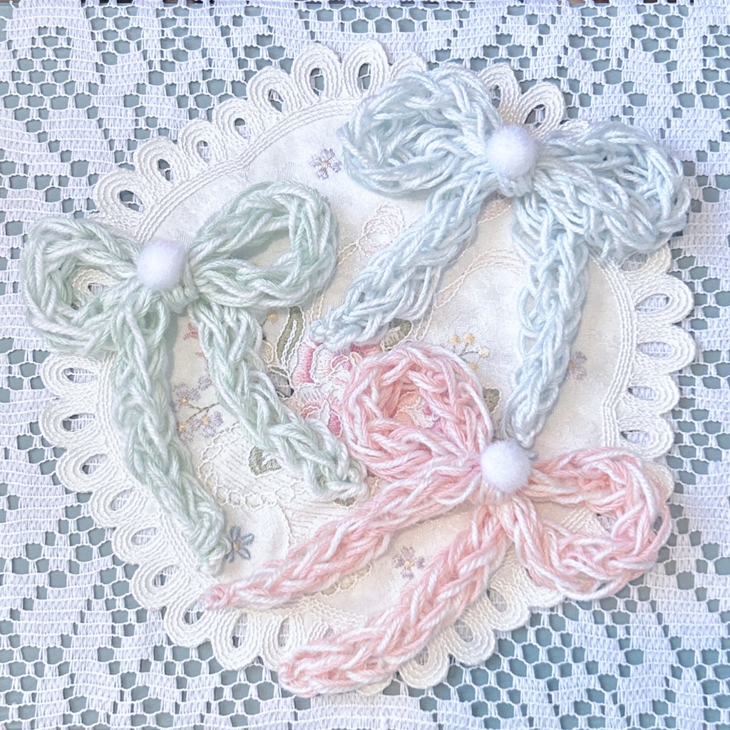 ふんわりリボンクリップ