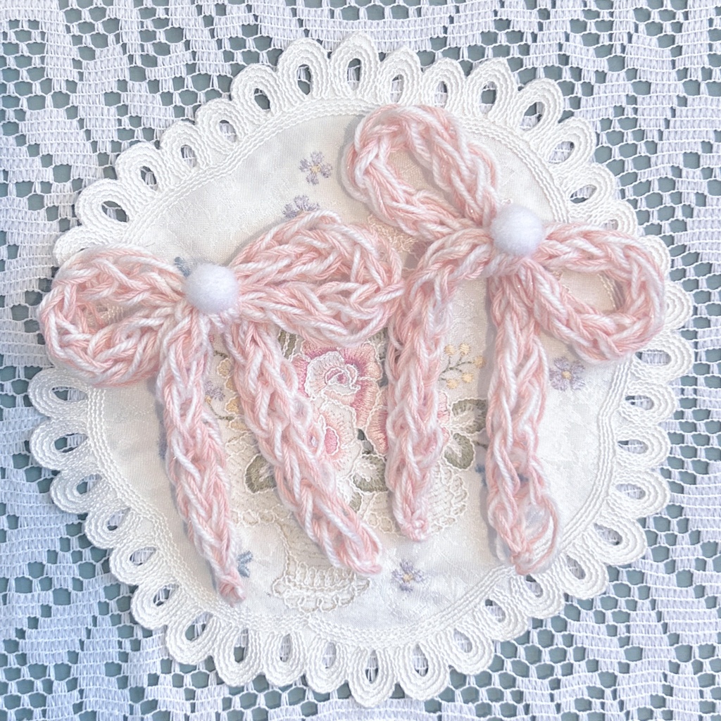 ふんわりリボンクリップ