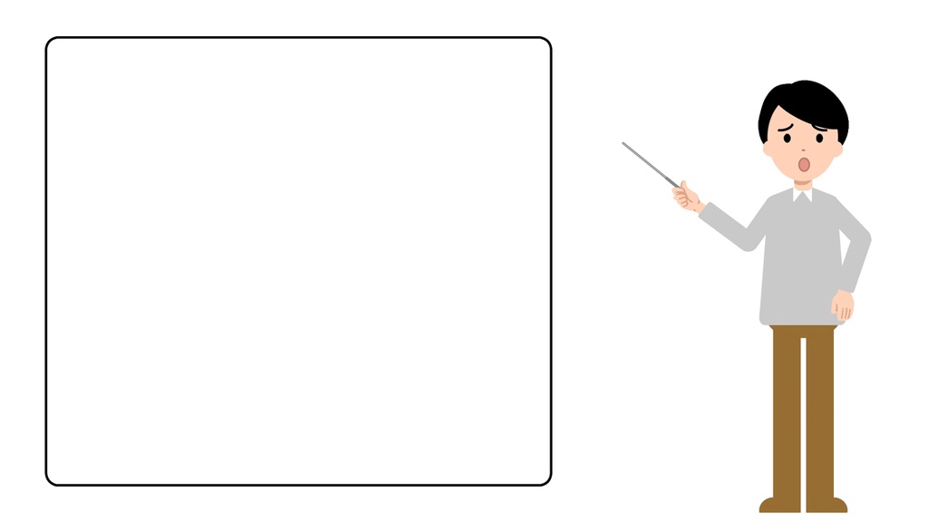 シンプル男性 解説する動画全身バージョン3点セット 黒板・白背景・グリーンバック