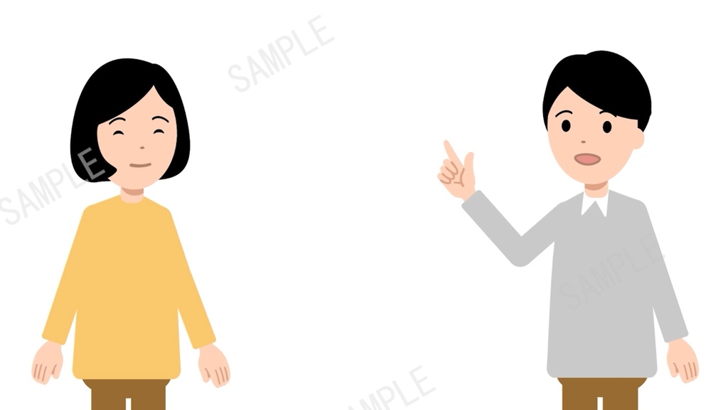 二人で会話する口パクアニメーション動画 悩み解決編