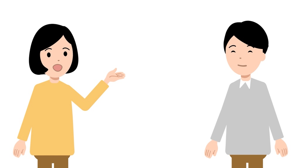 二人で会話する口パクアニメーション動画 悩み解決編