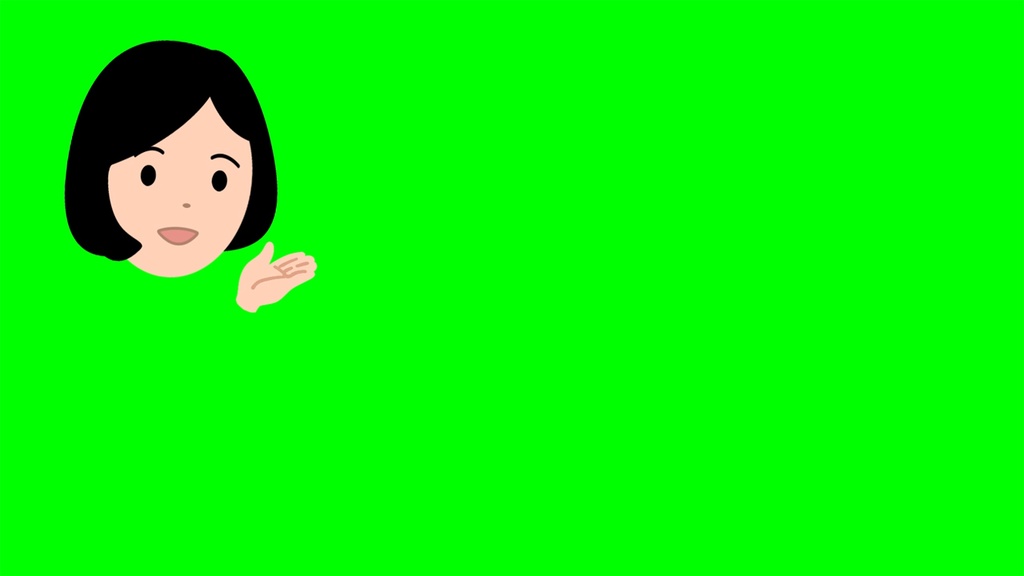 アイコンが口パクで説明するアニメーション動画 男女二人