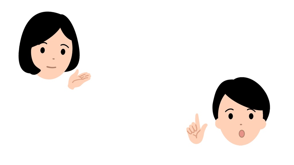 アイコンが口パクで説明するアニメーション動画 男女二人