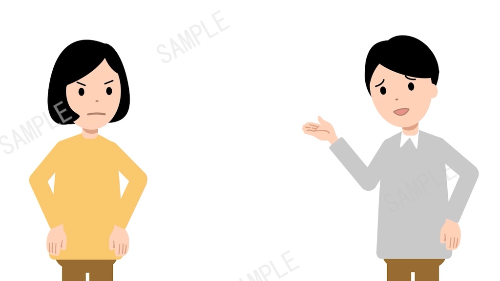 二人が喧嘩する口パクアニメーション動画