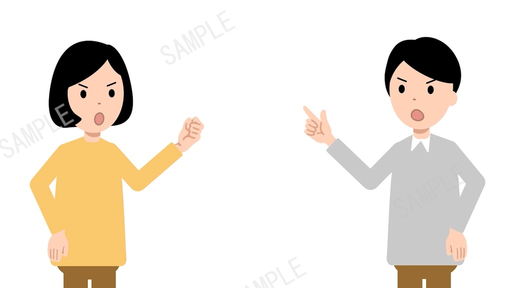 二人が喧嘩する口パクアニメーション動画