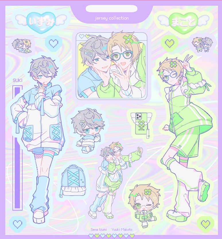 Jersey Coll. いずまこホログラムシール