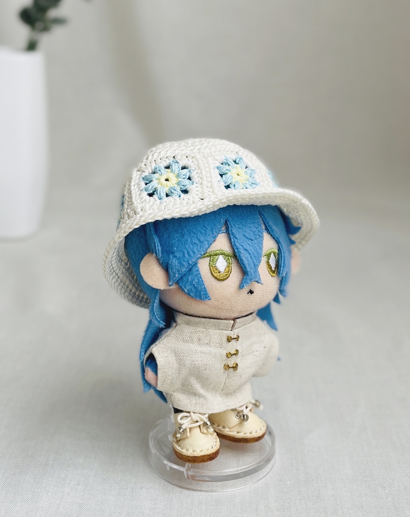 【お花のモチーフバケハ】10cmぬい服