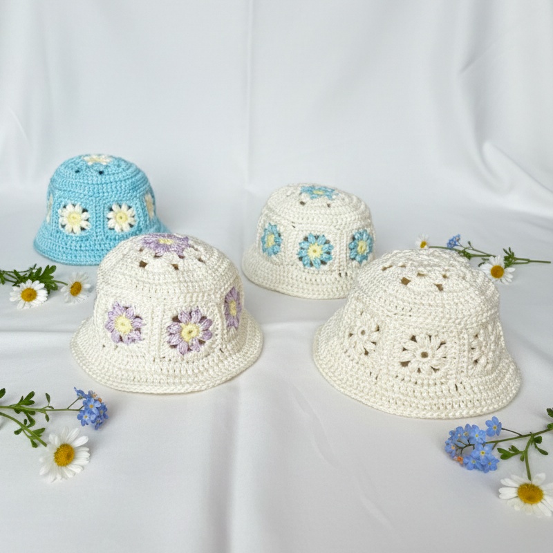 お花のモチーフバケハ