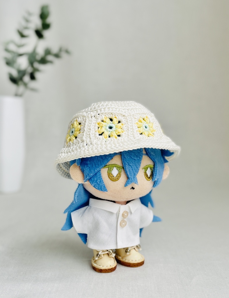 【お花のモチーフバケハ】10cmぬい服