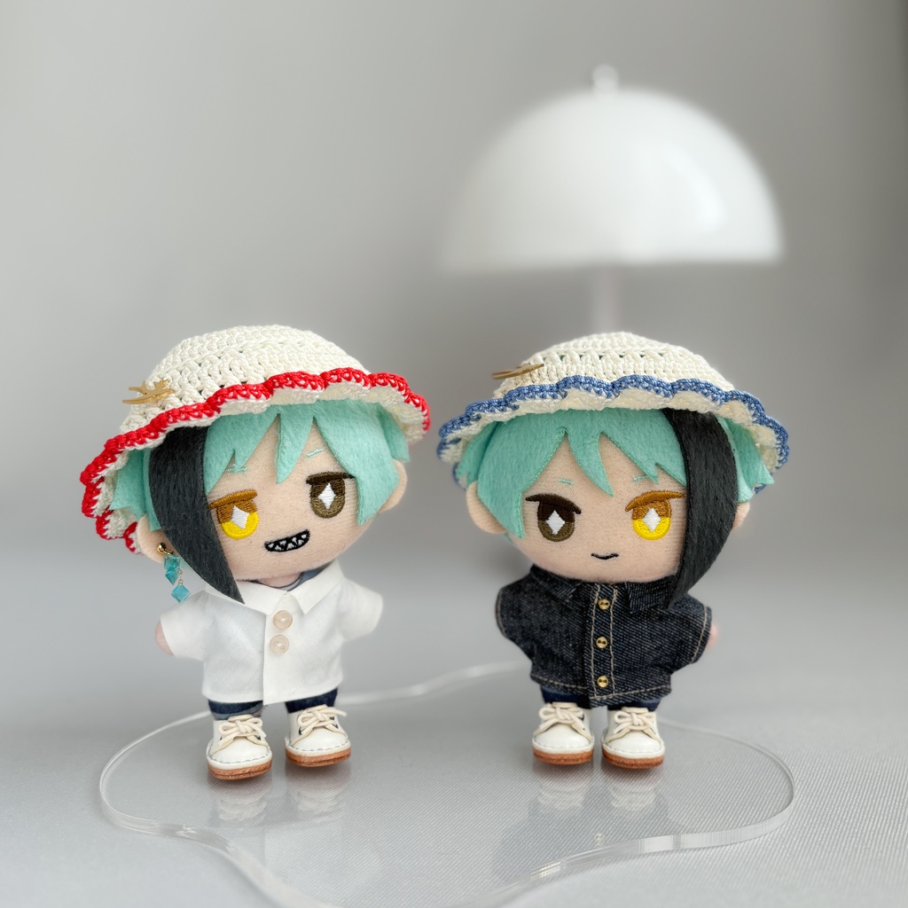 【ツバメと旅するスカラップハット】10cmぬい