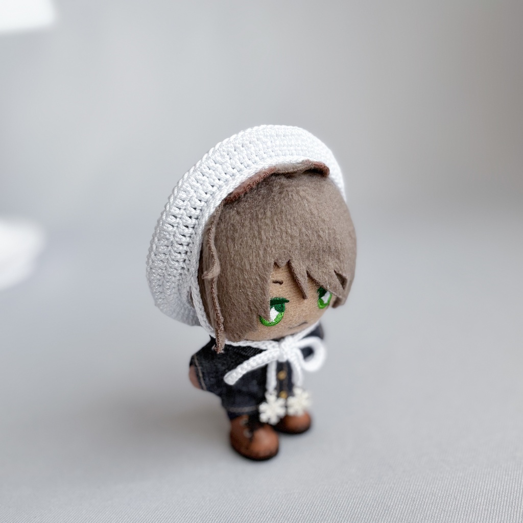 【雪の結晶ベレー】10cmぬい服