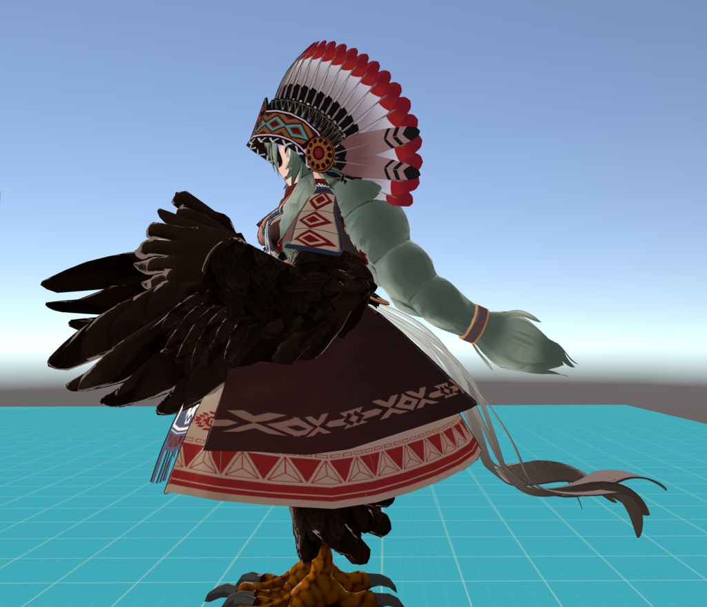 【マルクト想定】ゆらゆら揺れる長い尾羽根