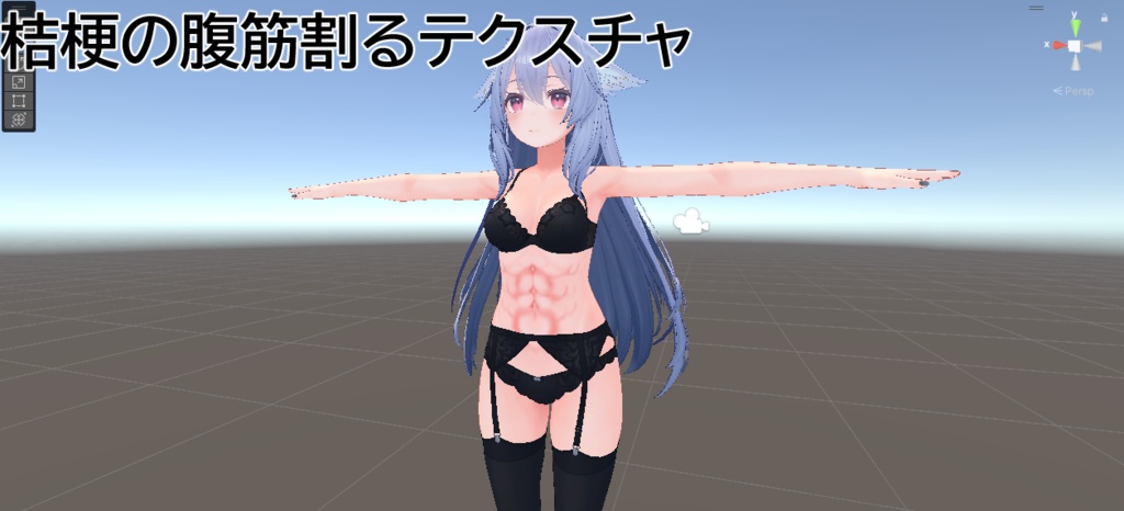 桔梗の腹筋テクスチャ