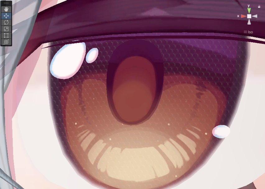 ミルティナの瞳を複眼ぽくするテクスチャ素材