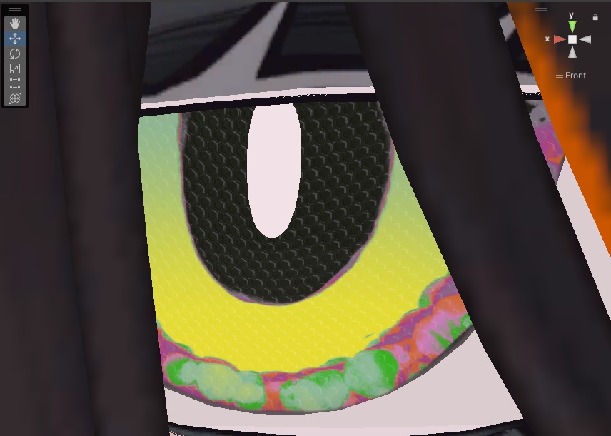 ミルティナの瞳を複眼ぽくするテクスチャ素材