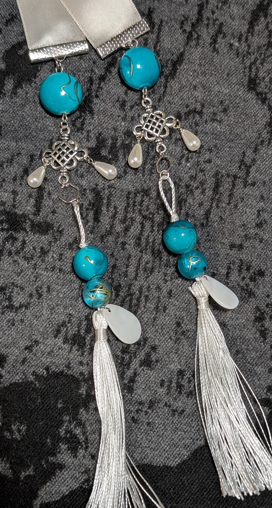 白の中華風3wayリボン