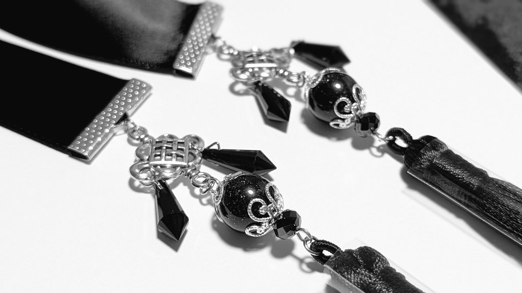 黒の中華風3wayリボン(画像4枚)