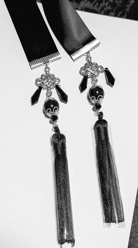 黒の中華風3wayリボン(画像4枚)