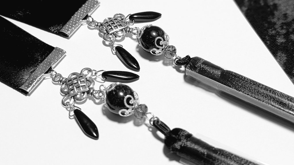 黒の中華風3wayリボン(画像4枚)