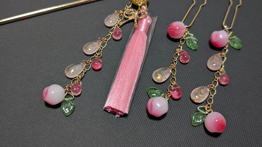 桃色のかんざし(全3種)